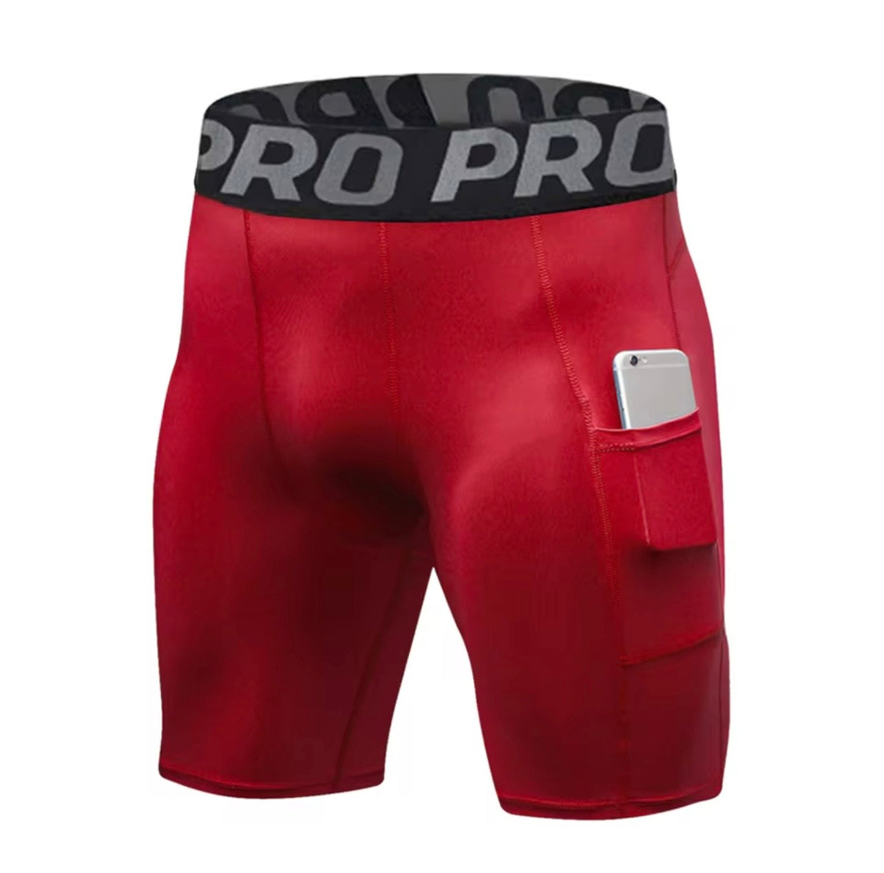 Compression Shorts Men's Anti-Chafing Underwear Base Layer Quick Dry Running Shorts with Pockets for Workout and Gym Activities